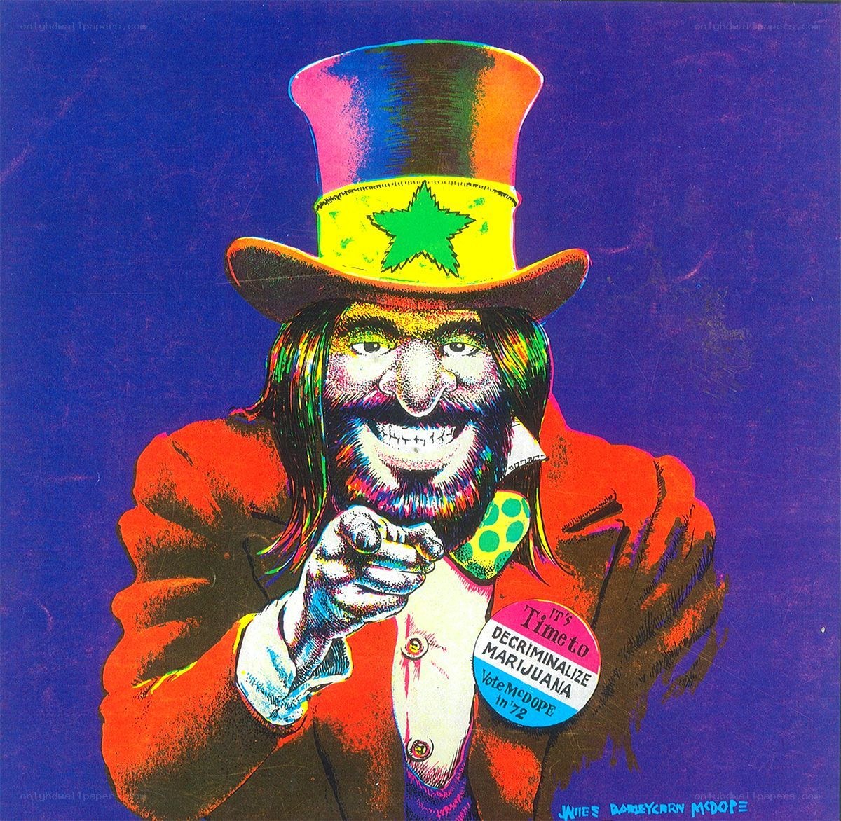 Timothy Leary campaign poster
