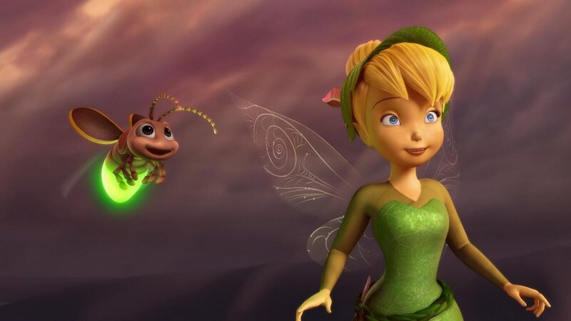 Tinker Bell and a firefly