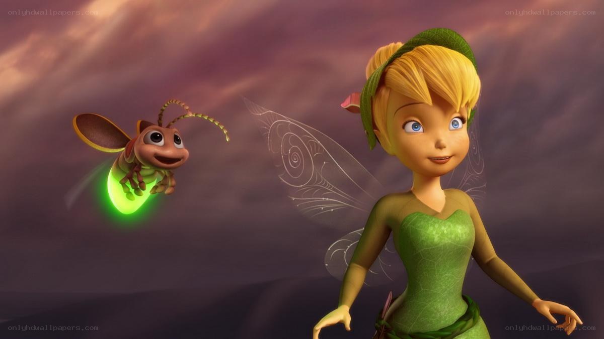 Tinker Bell and a firefly