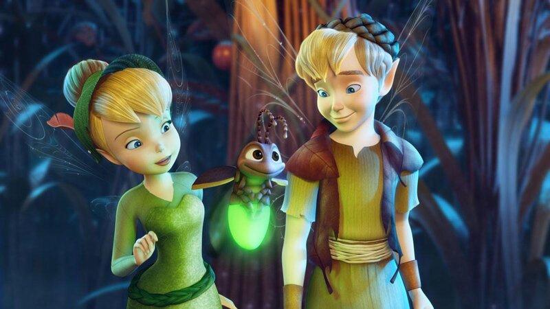 Tinker Bell and a friend in the forest