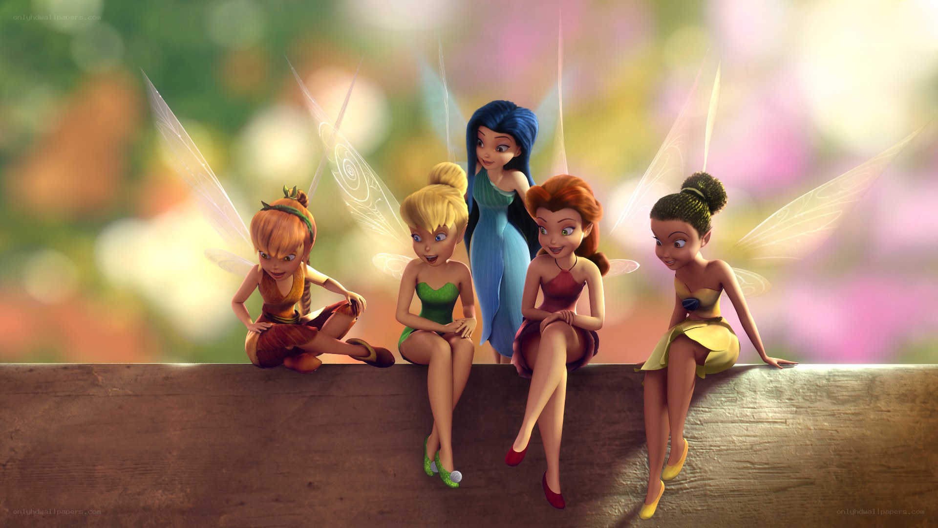 Tinker Bell and her friends