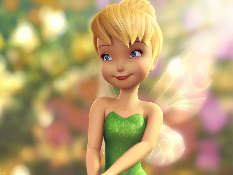 Tinker Bell Character — Green, Cheerful