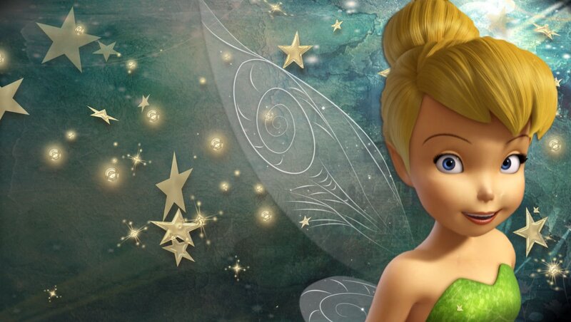 Tinker Bell Character — Green, Magical, Night
