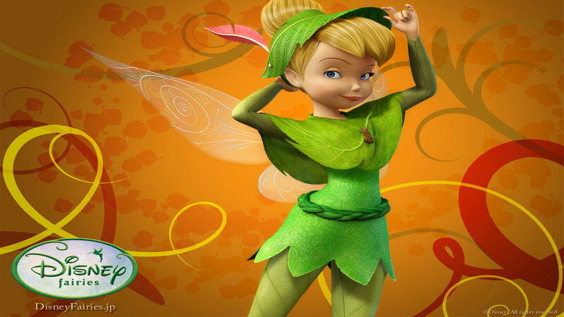 Tinker Bell Character — Orange, Playful