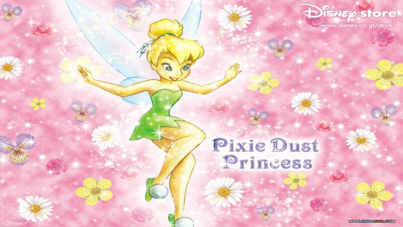 Tinker Bell Fairy — Pink, Whimsical, Illustration