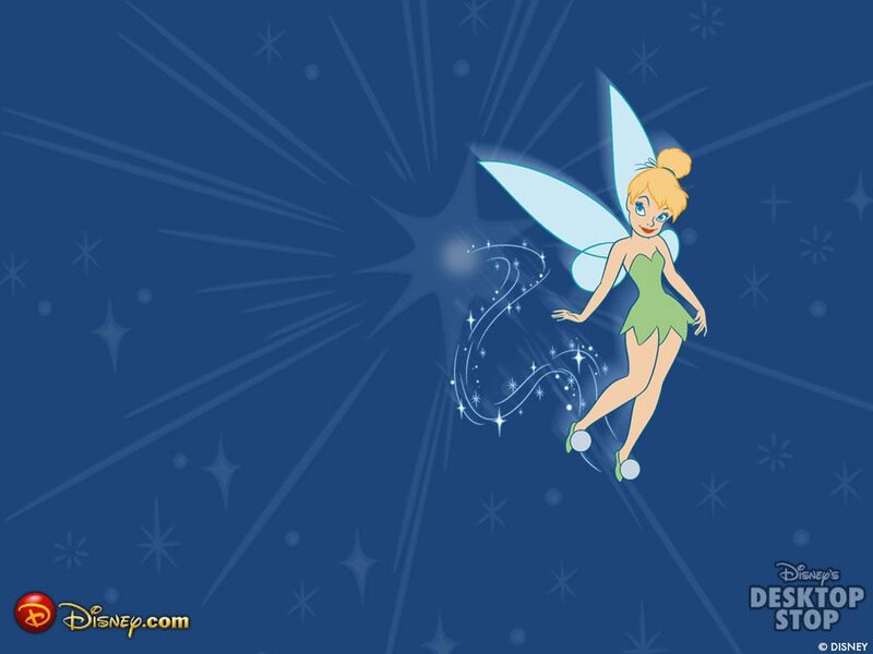 Tinker Bell Flying — Blue, Magical