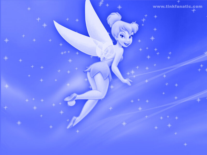 Tinker Bell Flying — Blue