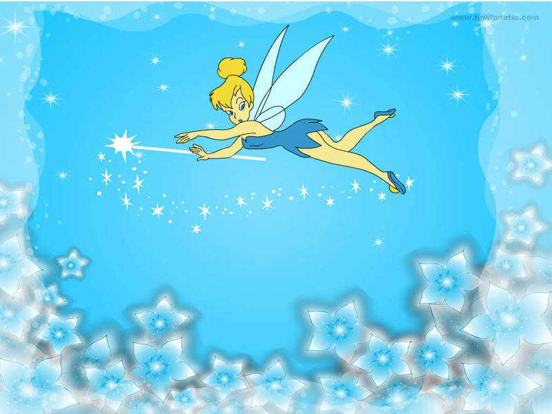 Tinker Bell flying with magic