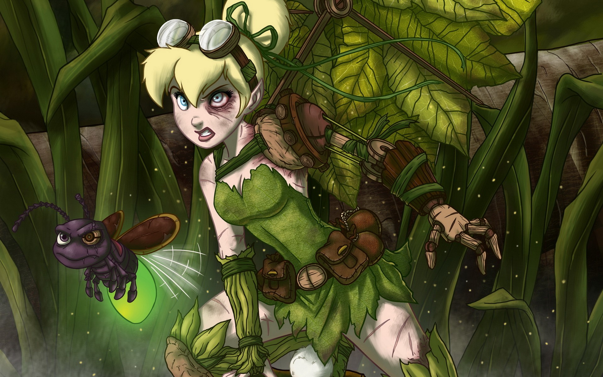 Tinker Bell in a forest