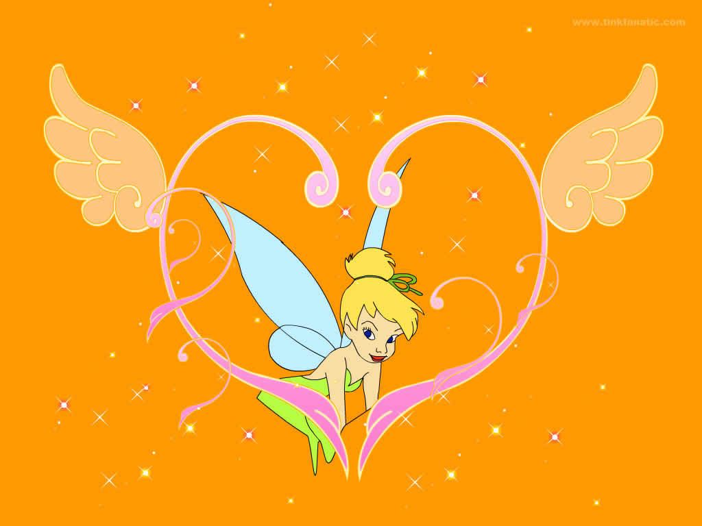 Tinker Bell in a heart