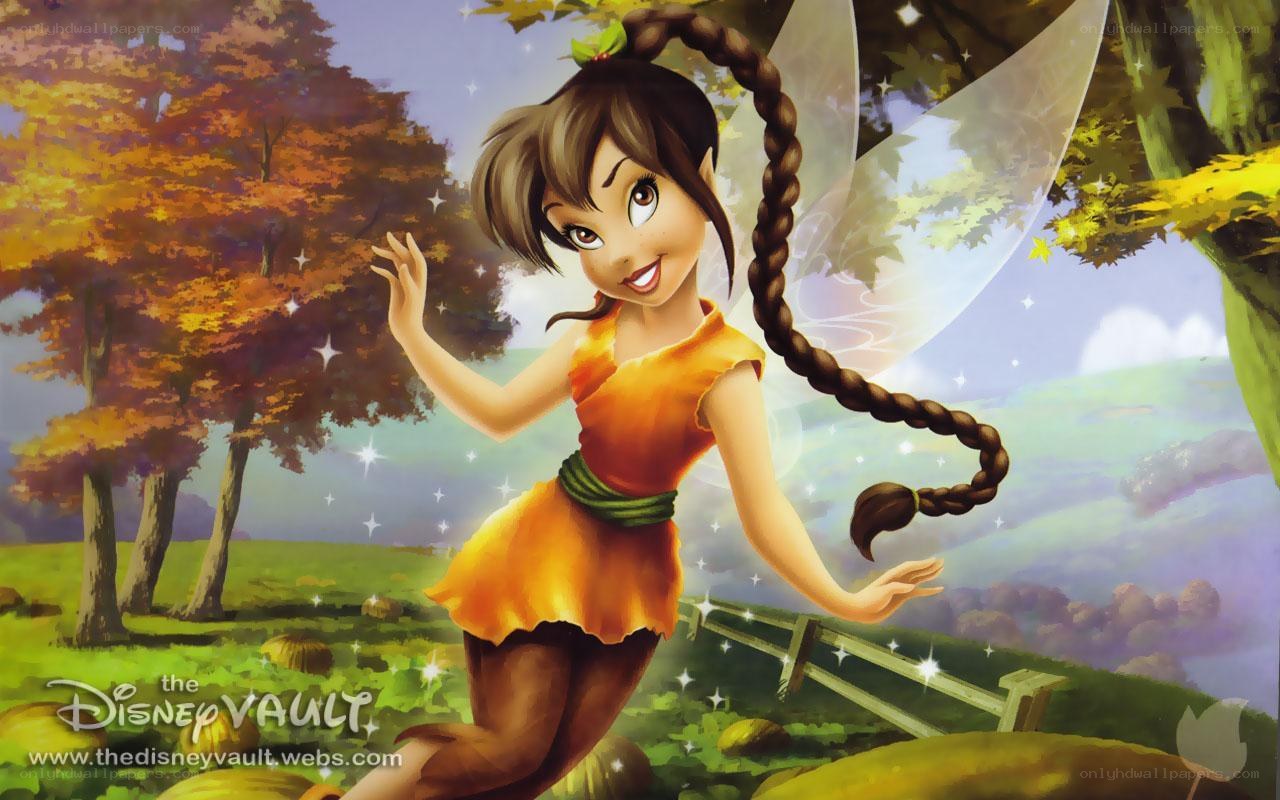 Tinker Bell in autumn forest