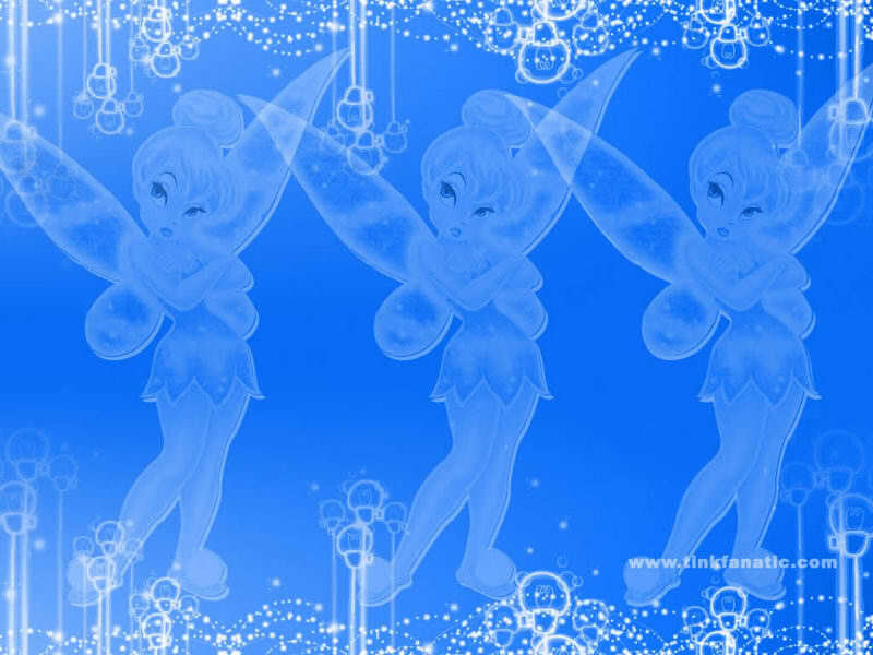 Tinker Bell in blue light