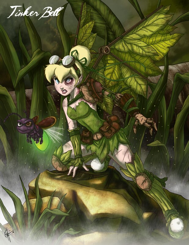 Tinker Bell in the forest