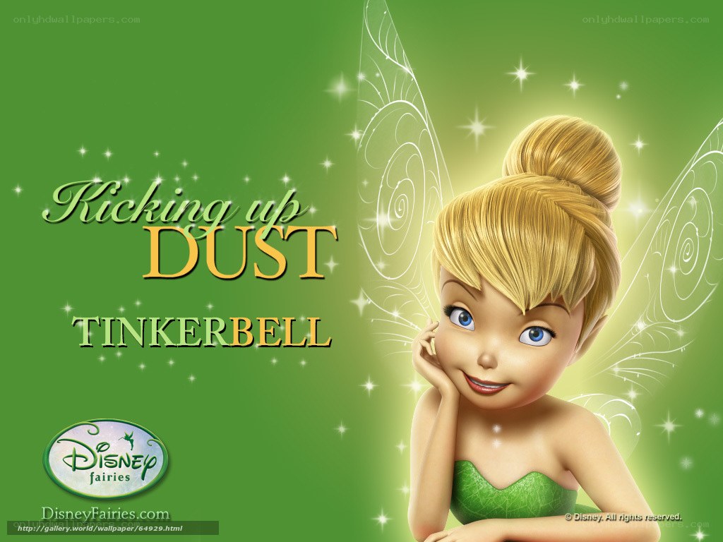 Tinker Bell kicking up dust