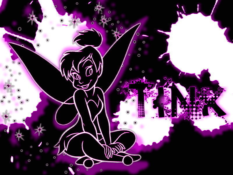 Tinker Bell neon art