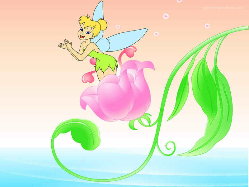 Tinker Bell on a flower