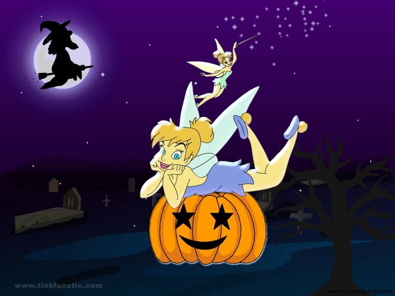 Tinker Bell on Pumpkin