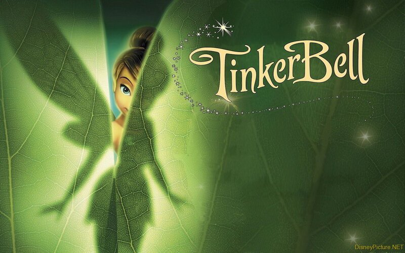 Tinker Bell Peeking from Leaf