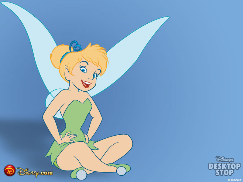 Tinker Bell Sitting — Blue