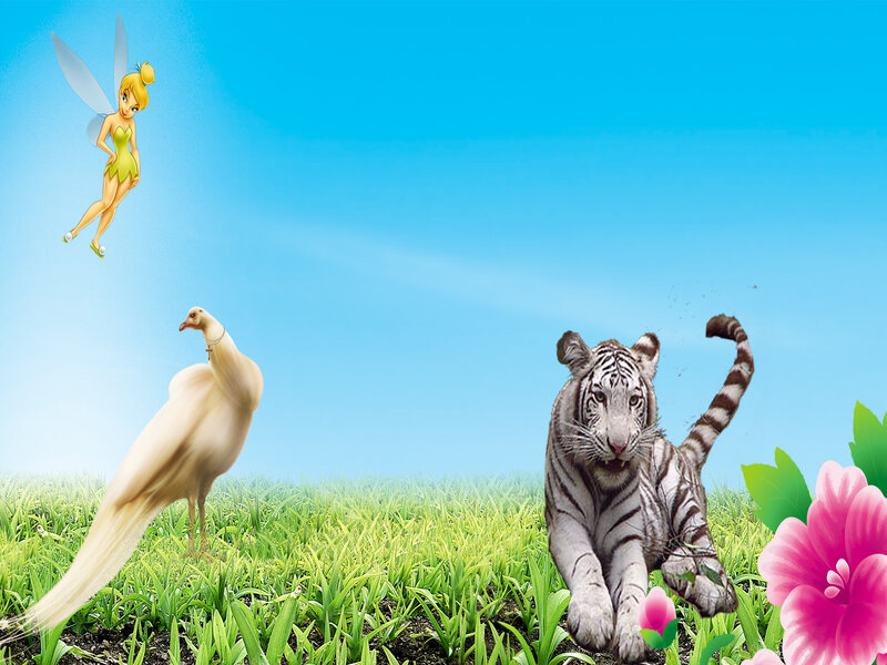 Tinker Bell with animals
