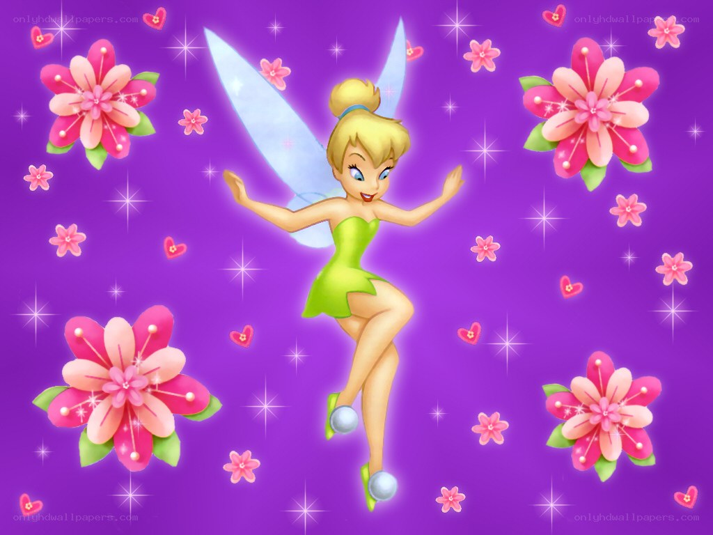 Tinker Bell with flowers