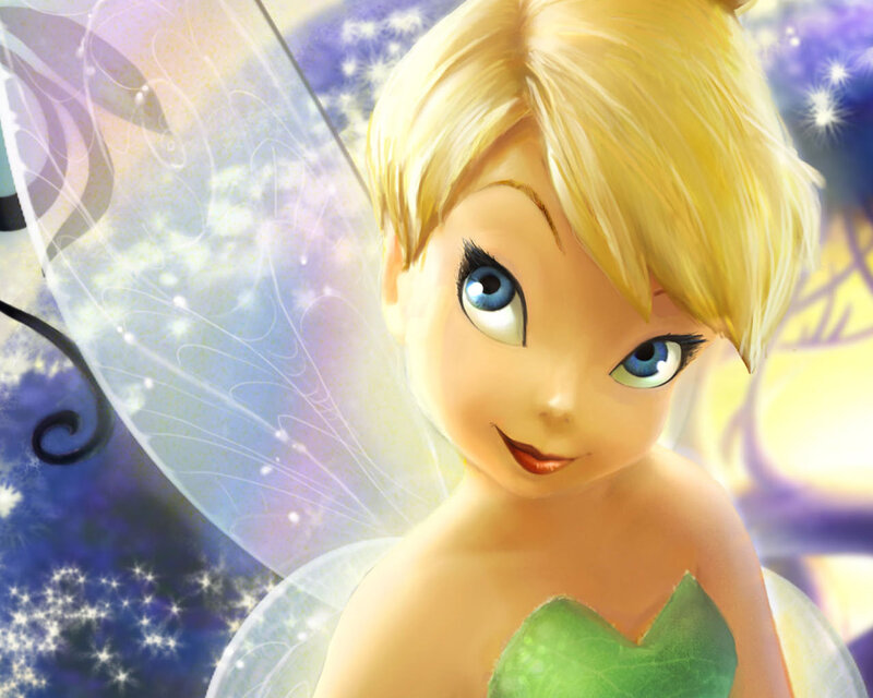 Tinker Bell with sparkles