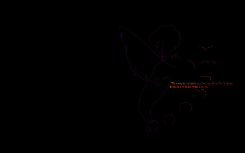 tinkerbell with quote