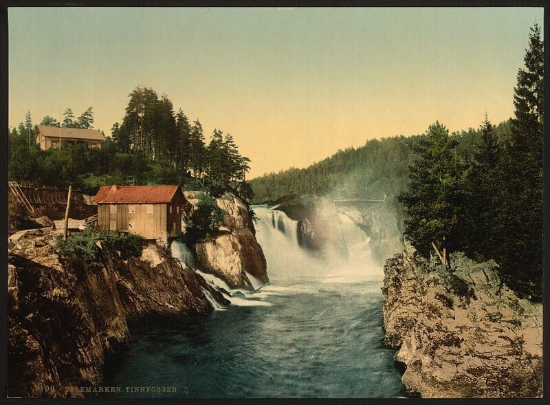 Tinnfossen Waterfall and Mill