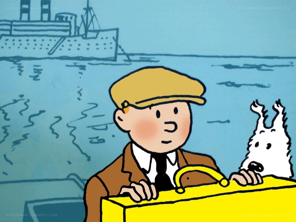 Tintin at the helm