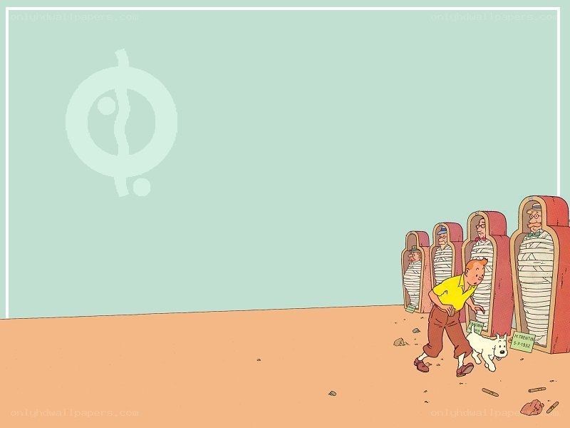 Tintin in the desert
