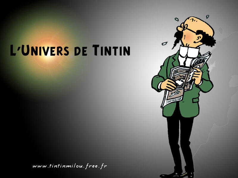 Tintin Reading Newspaper