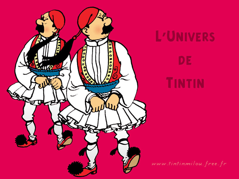 Tintin's Greek dancers