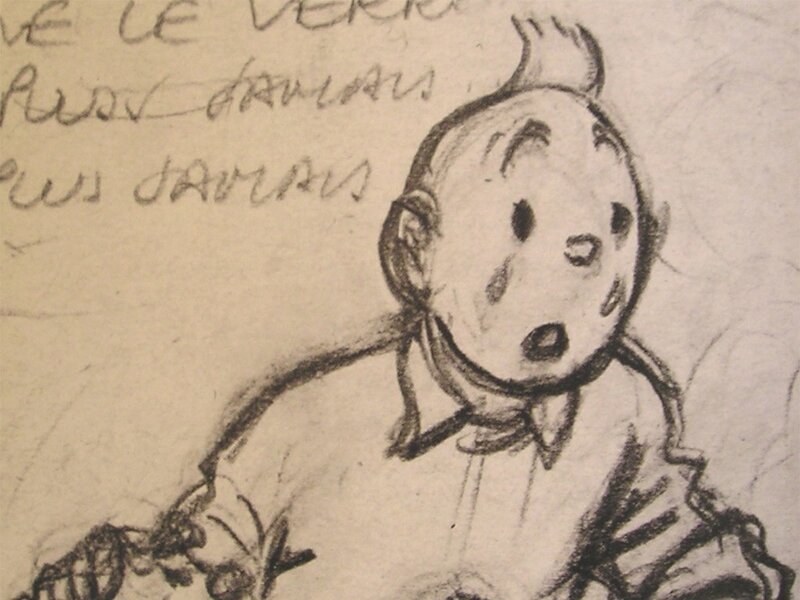 Tintin sketch drawing