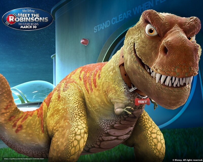 Tiny the dinosaur from Meet the Robinsons