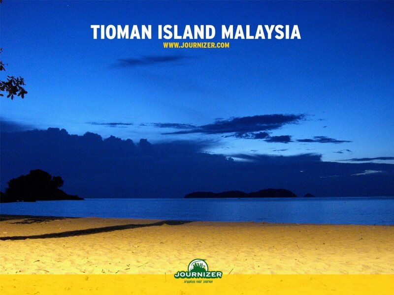 Tioman Island beach at dusk