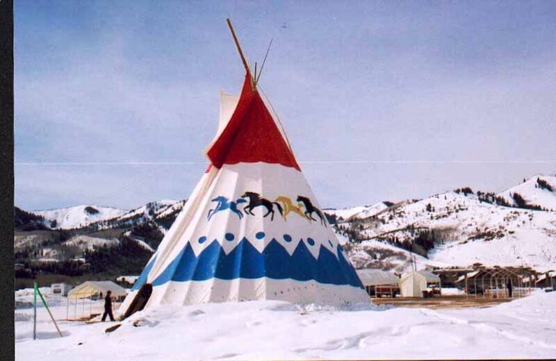 Tipi Tent in Snow
