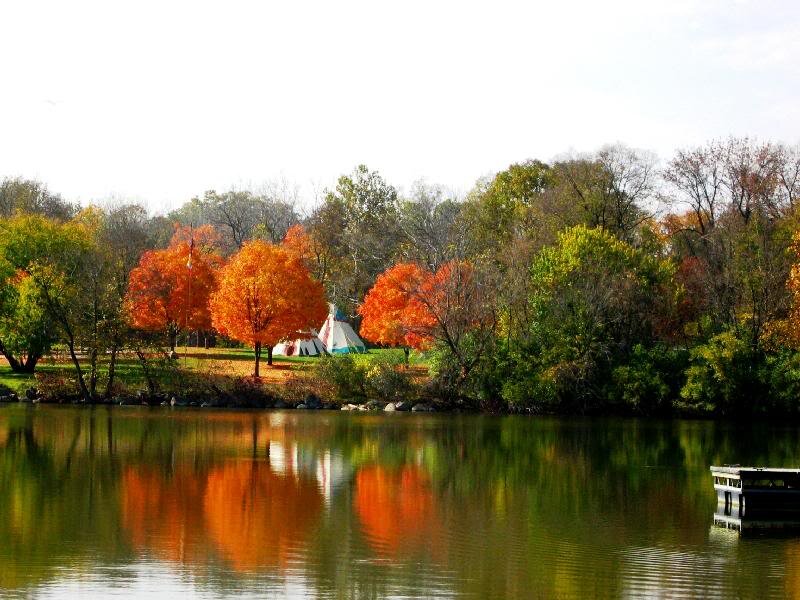 Tipi Tents by Lake