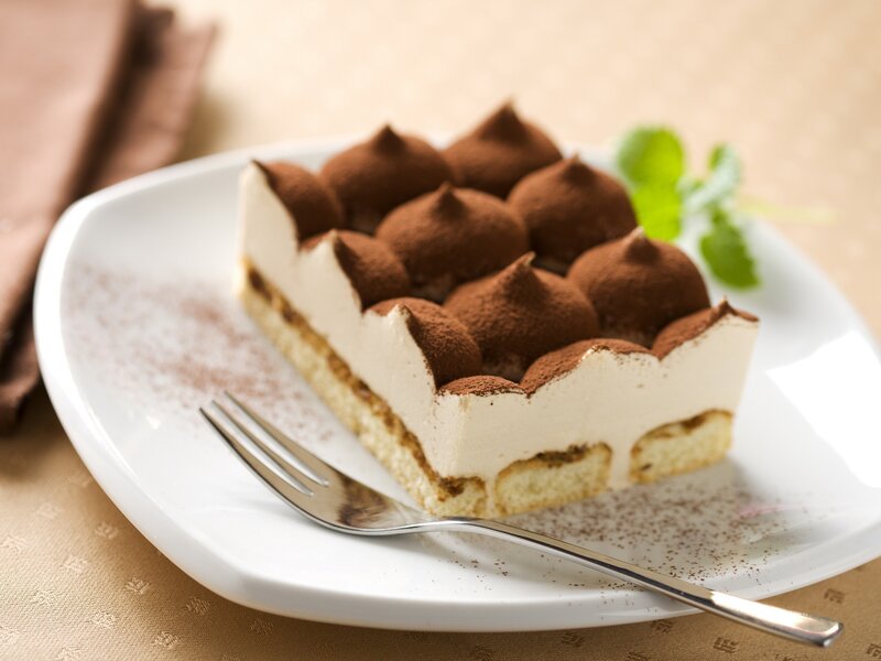 Tiramisu dessert slice