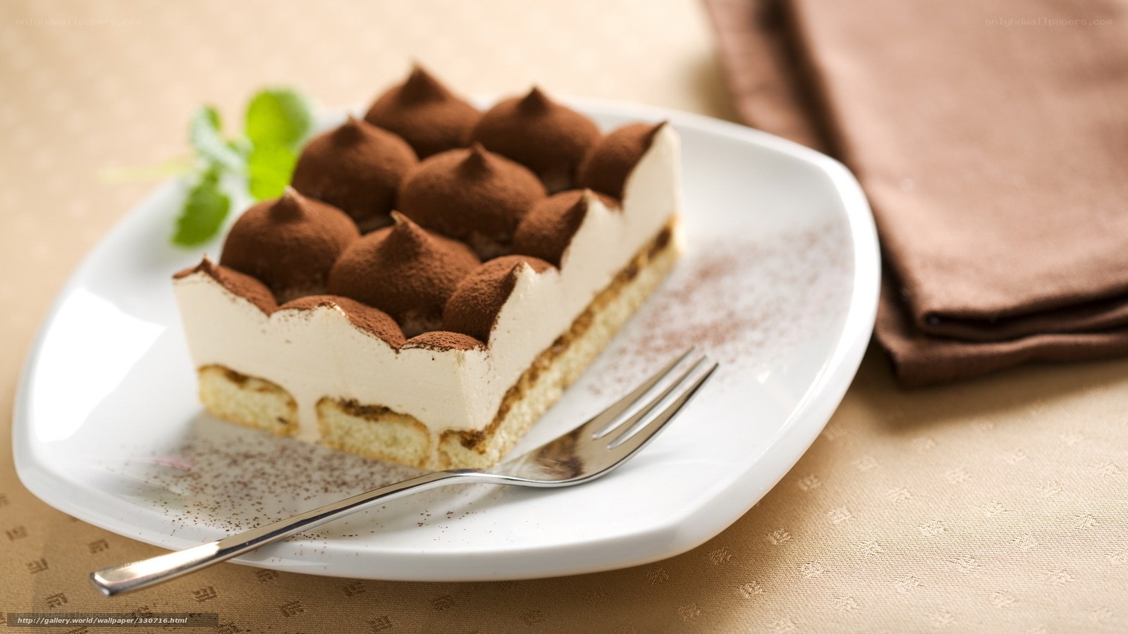 Tiramisu dessert slice