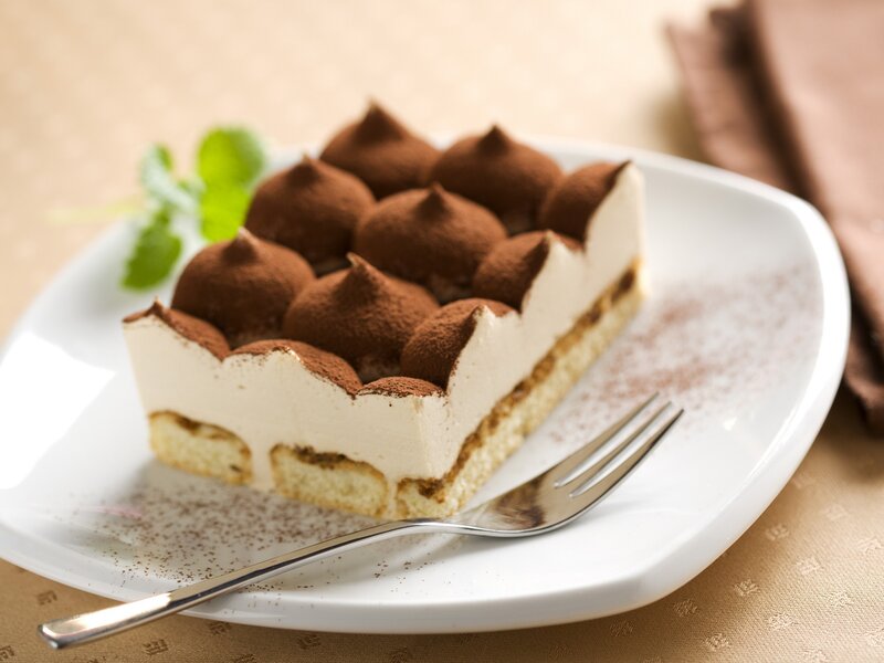 Tiramisu dessert slice