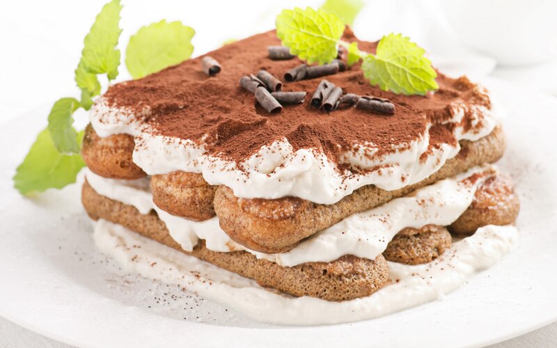 Tiramisu Dessert — White, Appetizing