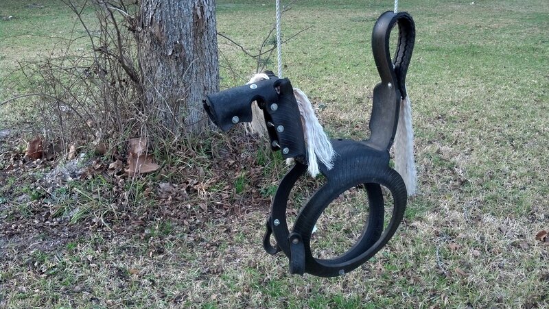 Tire Swing Horse