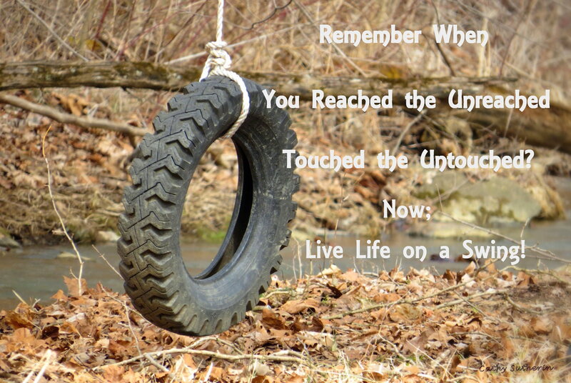 Tire Swing in Woods