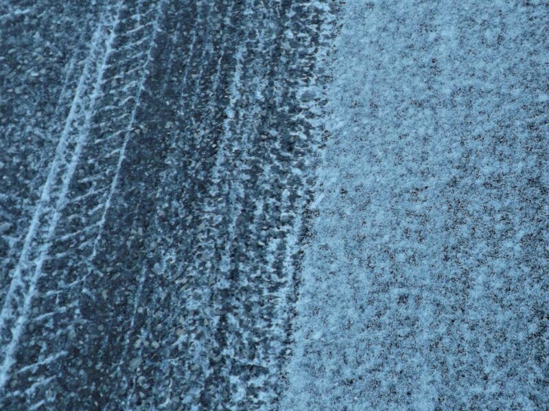 Tire Tracks in Snow