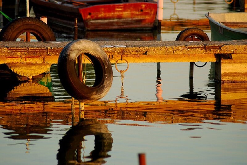 Tires on a Dock
