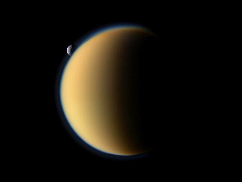 Titan and its moon