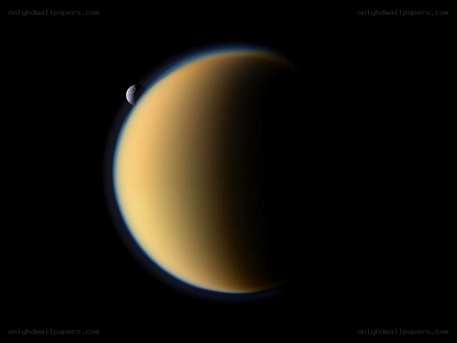 Titan and its moon