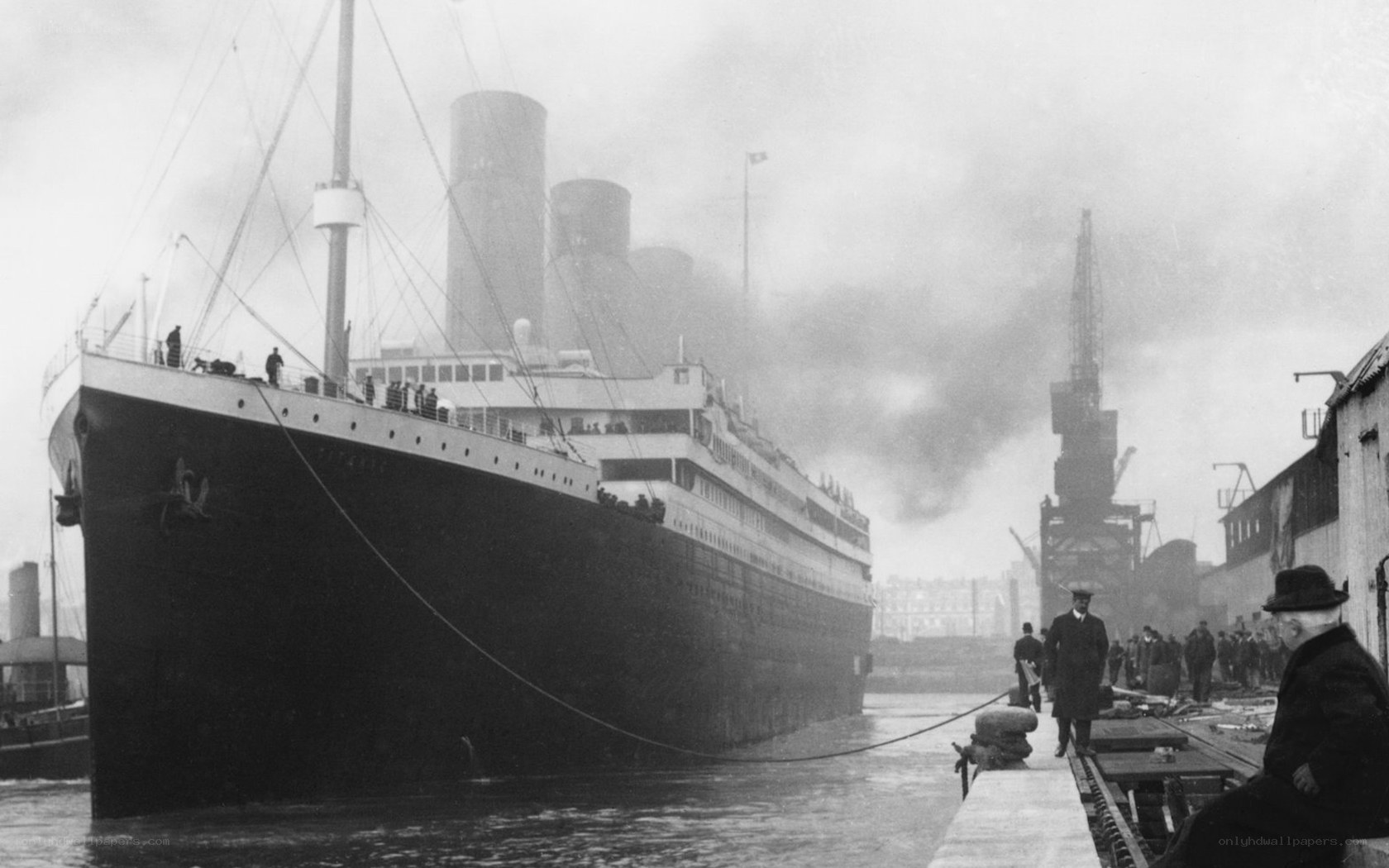 Titanic at dock in Belfast