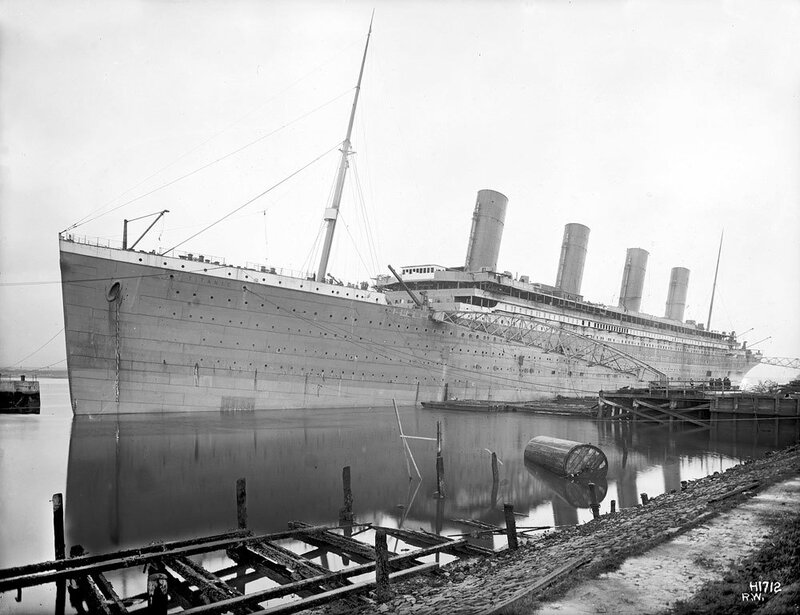Titanic at dock