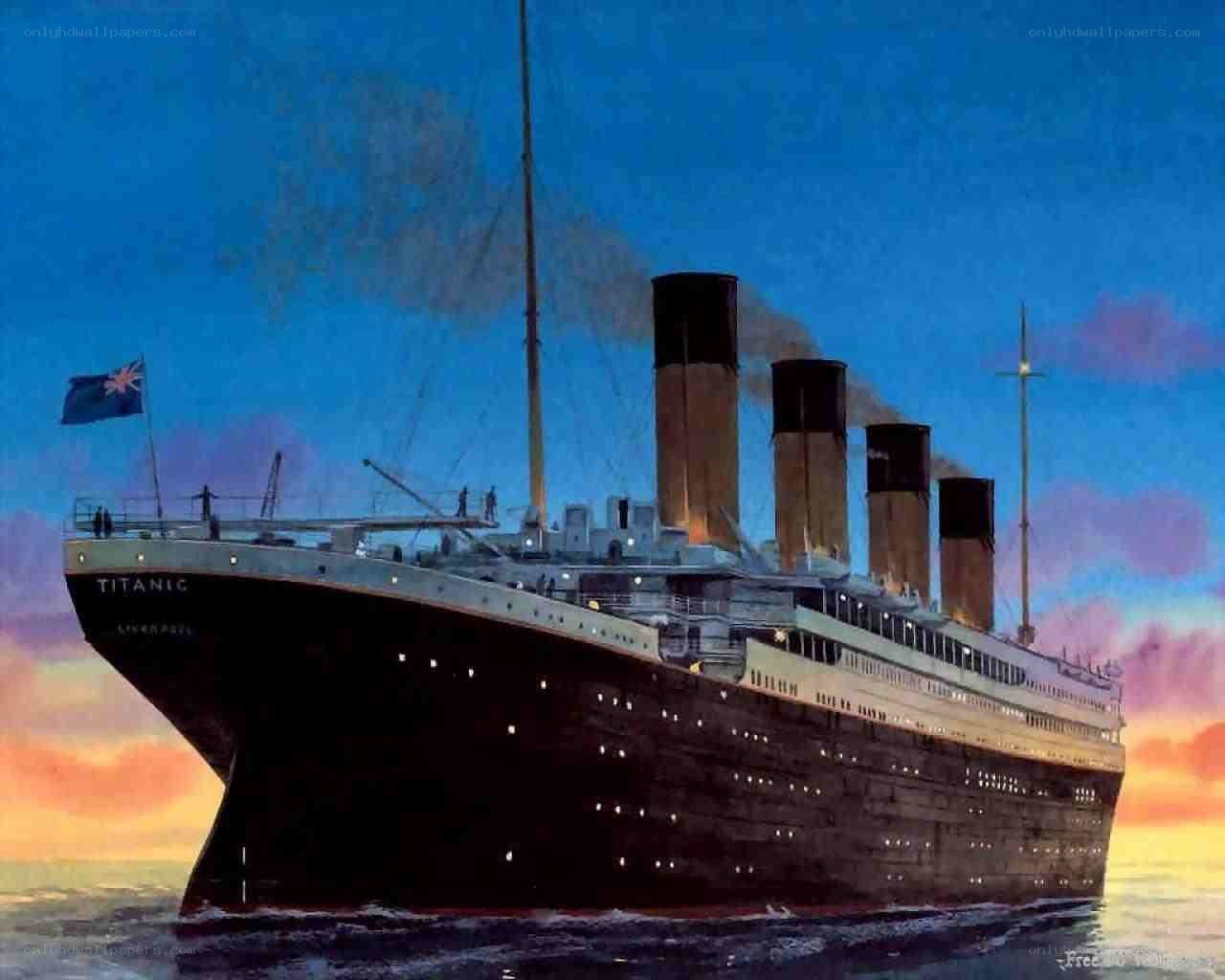 Titanic at dusk